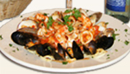 Linguini and Mussels in a red or white sauce